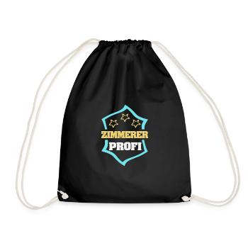 Carpenter as a profession - Drawstring Bag - black - Front