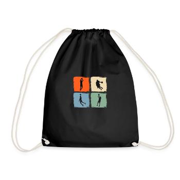 Basketball Players Basketball - Drawstring Bag - black - Front