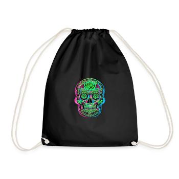 CALAVERA DAY OF THE DEAD - Drawstring Bag - black - Front