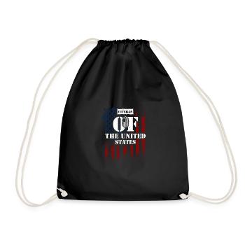 Vétéran des États-Unis - Sac de sport léger - noir - Devant