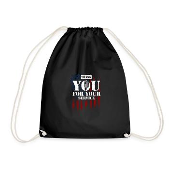 Merci pour votre service - Sac de sport léger - noir - Devant