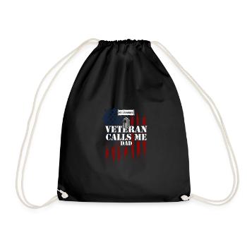 Mon vétéran préféré m’appelle papa - Sac de sport léger - noir - Devant