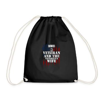 I'm The Veteran And The Veteran'... - Drawstring Bag - black - Front