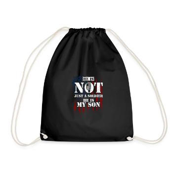 Il n’est pas seulement un soldat, il est m... - Sac de sport léger - noir - Devant