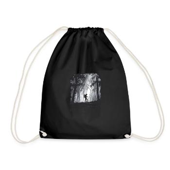 I do everything through Christ who strengthens me - - Drawstring Bag - black - Front