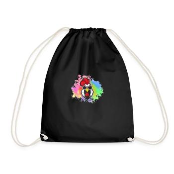 Chicken Rooster - Drawstring Bag - black - Front