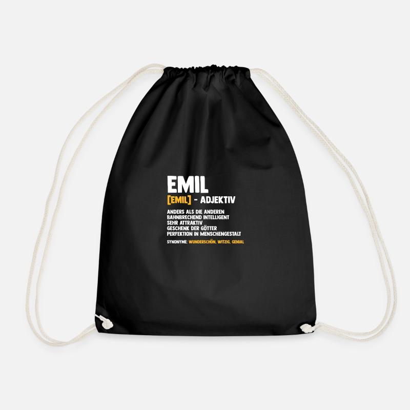 Emil - Turnbeutel - Schwarz