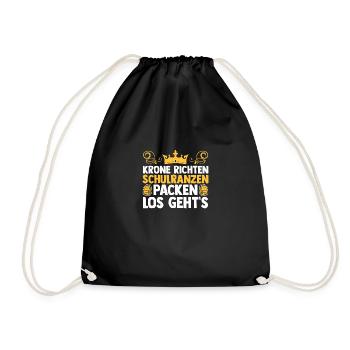 Kindergarten Graduate Princess School Enrollment Schoolchild - Drawstring Bag - black - Front