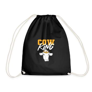 Kuhkönig Cowman Gift - Turnbeutel - Schwarz - Vorne