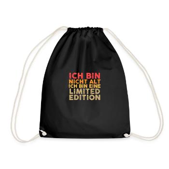 Ich Bin Nicht Alt Geburtstag - Turnbeutel - Schwarz - Vorne