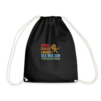 Car Painter Vehicle Painter Painter - Drawstring Bag - black - Front