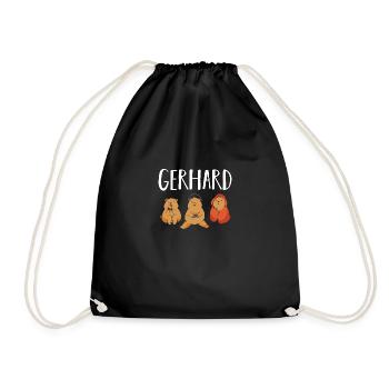 Gamer Zocker Zocken Gaming Gerhard - Sac de sport léger - noir - Devant