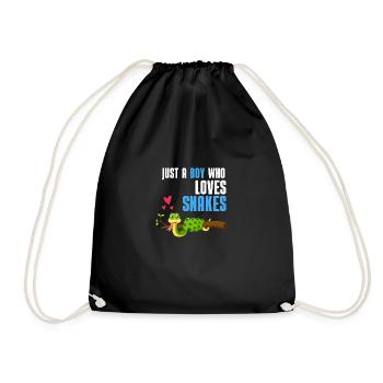 Serpents Garçons Reptiles Animal Cadeau Crocodile - Sac de sport léger - noir - Devant
