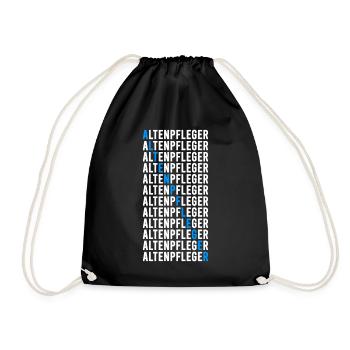 Altenpfleger - Turnbeutel - Schwarz - Vorne