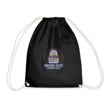 Trading Card Playing Card Card Game Gift - Drawstring Bag - black - Front