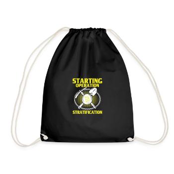 Gold Panner Gold Miner Gold Digger Gift - Drawstring Bag - black - Front