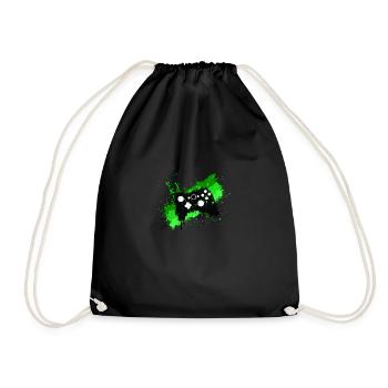 Box Graffiti Gamer - Drawstring Bag - black - Front