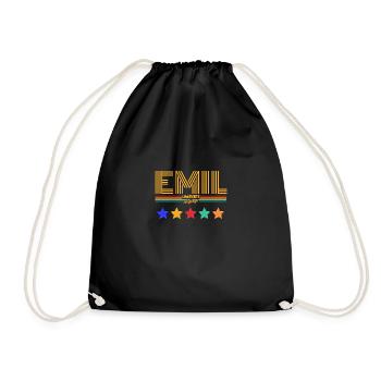 Emil - Turnbeutel - Schwarz - Vorne