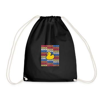 Canard calme élevage de cadeaux de canard quack Baden - Sac de sport léger - noir - Devant