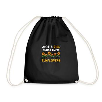 Fleurs de jardin Flower Girl Cadeau Tournesol - Sac de sport léger - noir - Devant