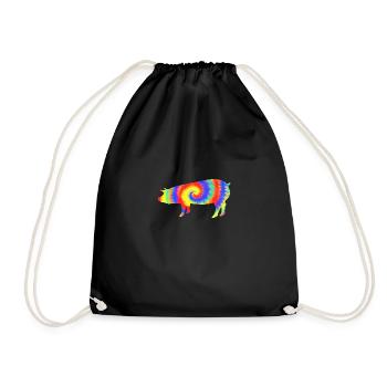 Cochon - Sac de sport léger - noir - Devant