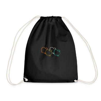 Poulets Coq Dinde - Sac de sport léger - noir - Devant