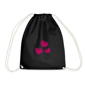 HEART. DAD. MOM. NOEL. CHRISTMAS. Bachelorette party. BEBE. CHILD. - Drawstring Bag - black - Front