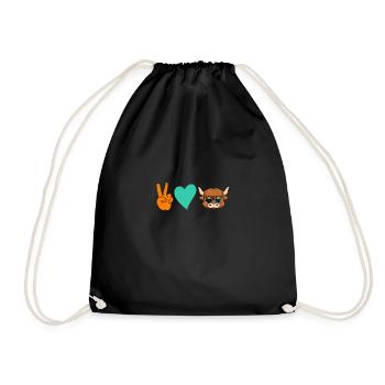 Bovins de buffle Bœufs - Sac de sport léger - noir - Devant