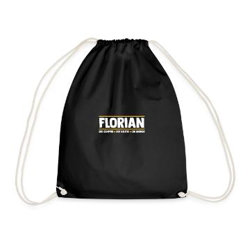 Florian - Drawstring Bag - black - Front