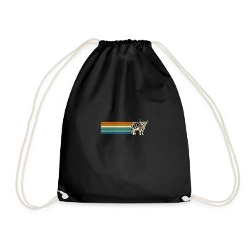 Cow Cattle Highland Cattle - Drawstring Bag - black - Front