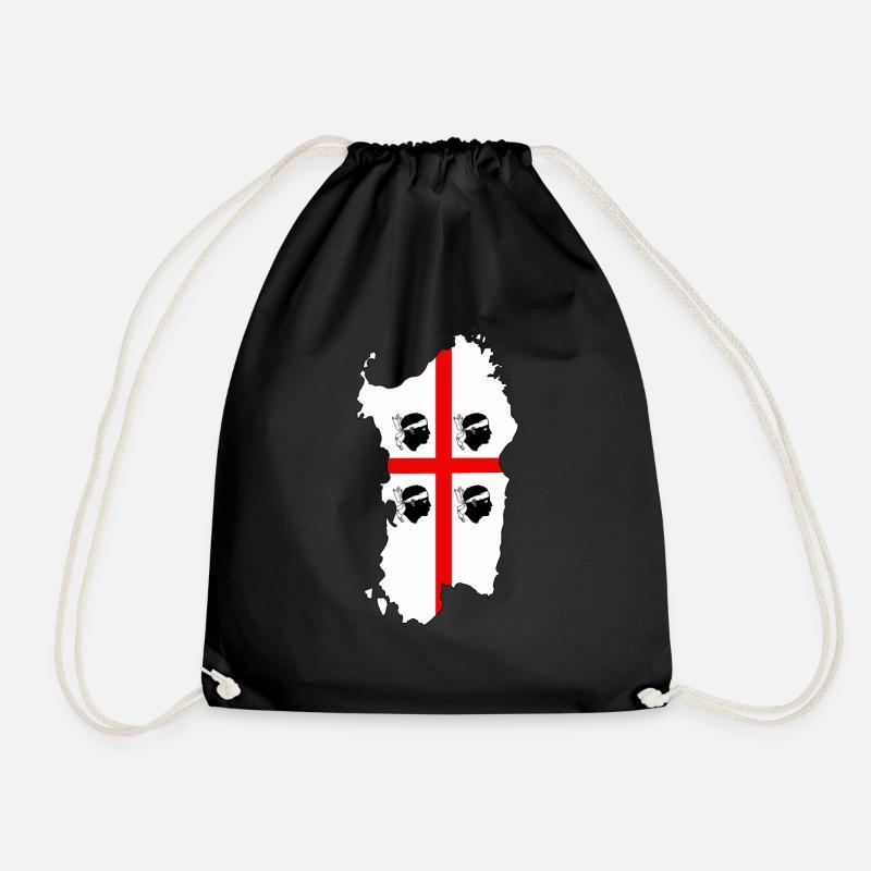 Sardinia - Drawstring Bag - black
