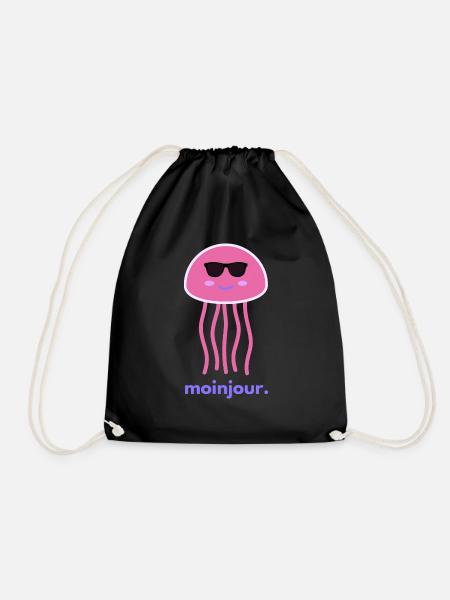 moinjour.zwei - MoinJour 2 - Drawstring Bag - black