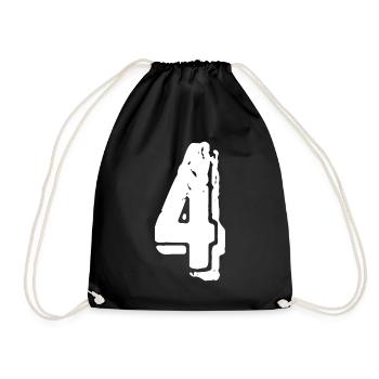 Maillot numéro 4 - Sac de sport léger - noir - Devant