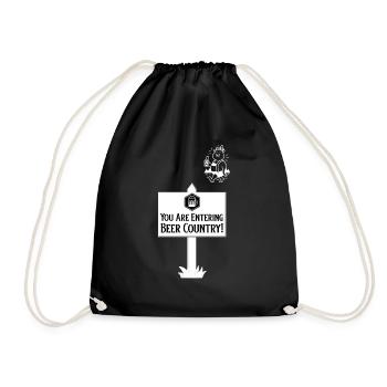 Entrer dans le pays de la bière - Sac de sport léger - noir - Devant