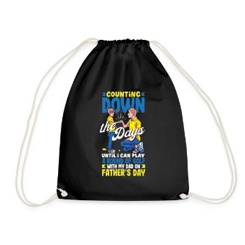 Compte à rebours des jours de la fête des pères - Sac de sport léger - noir - Devant
