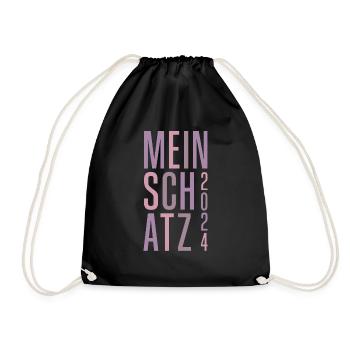 Mein Schatz - Turnbeutel - Schwarz - Vorne