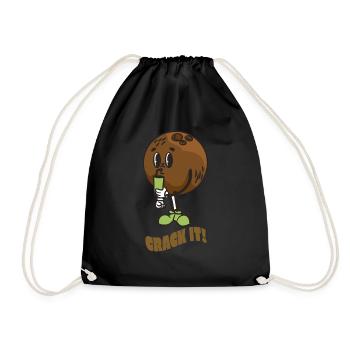 Coconut Lover Juice Beach Tropical Summer - Drawstring Bag - black - Front
