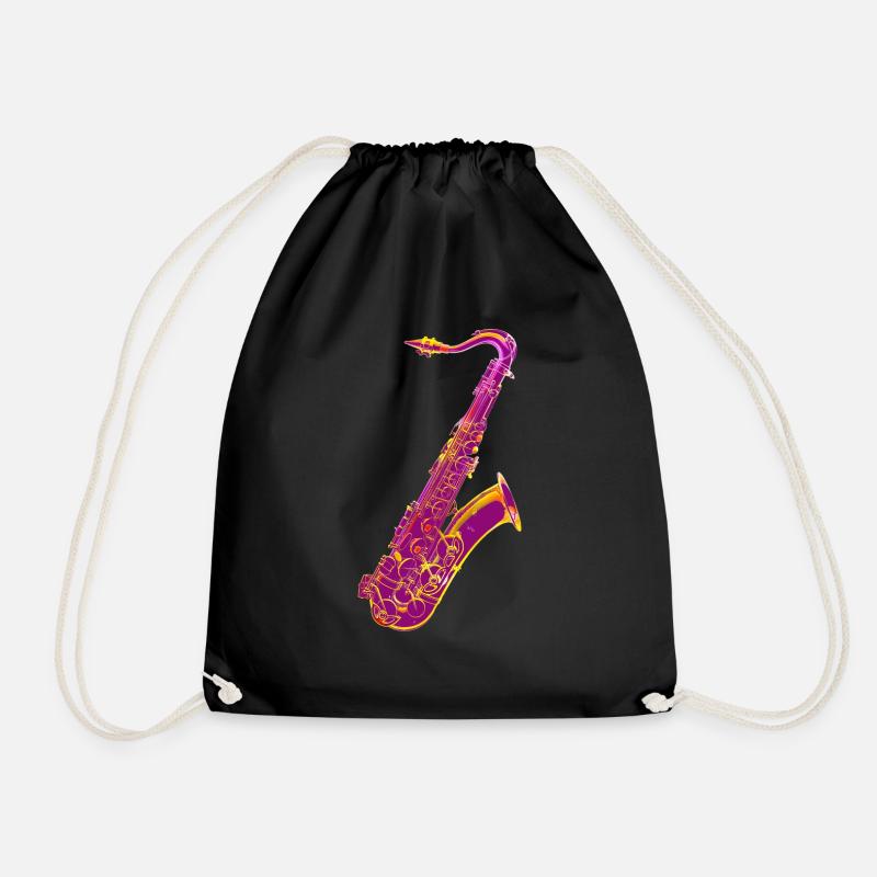 Saxophone - Sac de sport léger - noir