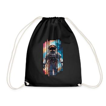 Space astronaut - Astronaute spatial - Sac de sport léger - noir - Devant