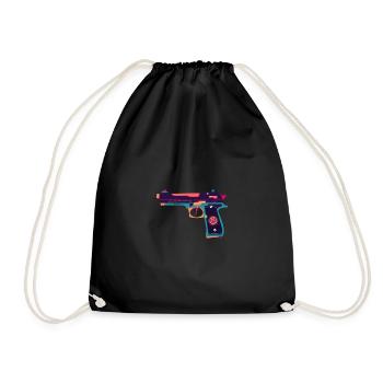 Beretta weapon - Drawstring Bag - black - Front