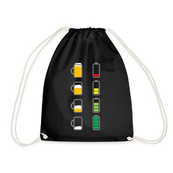 Recharger la batterie de la bière - Sac de sport léger - noir - Devant