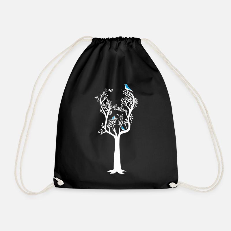 Guitar tree / songwriter musician gift idea - Drawstring Bag - black