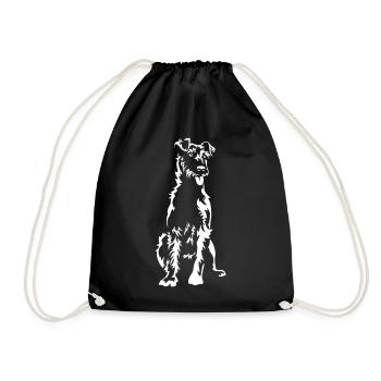 Irish Terrier "Black Edition" - Drawstring Bag - black - Front
