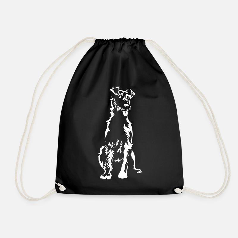 Irish Terrier "Black Edition" - Turnbeutel - Schwarz