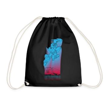 Transformers Optimus Prime Truck And Roboter - Drawstring Bag - black - Front