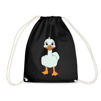 Drôle de majeur canard - Sac de sport léger - noir - Devant