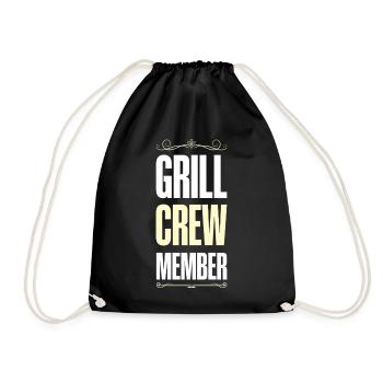 Grill Crew - Turnbeutel - Schwarz - Vorne