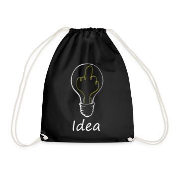Fucking good Idea - Sac de sport léger - noir - Devant
