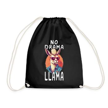 Lama Pas De Drame Lama Drôle Dire Humour Drôle - Sac de sport léger - noir - Devant