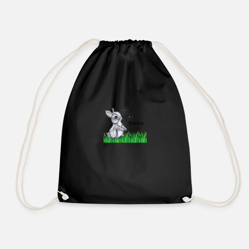 Hase Name Geschenk Sophia - Turnbeutel - Schwarz